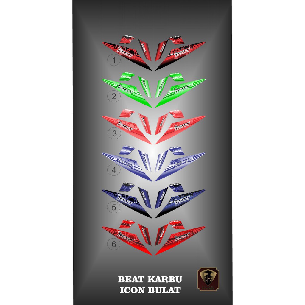 Striping beat karbu 2008-2012 - Stiker Decal beat karbu 2008-2012 icon bulat