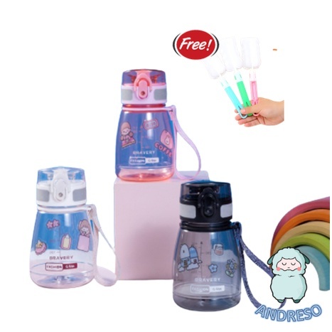 Botol Minum Mini Lucu Dengan Tali Tenteng 400ml