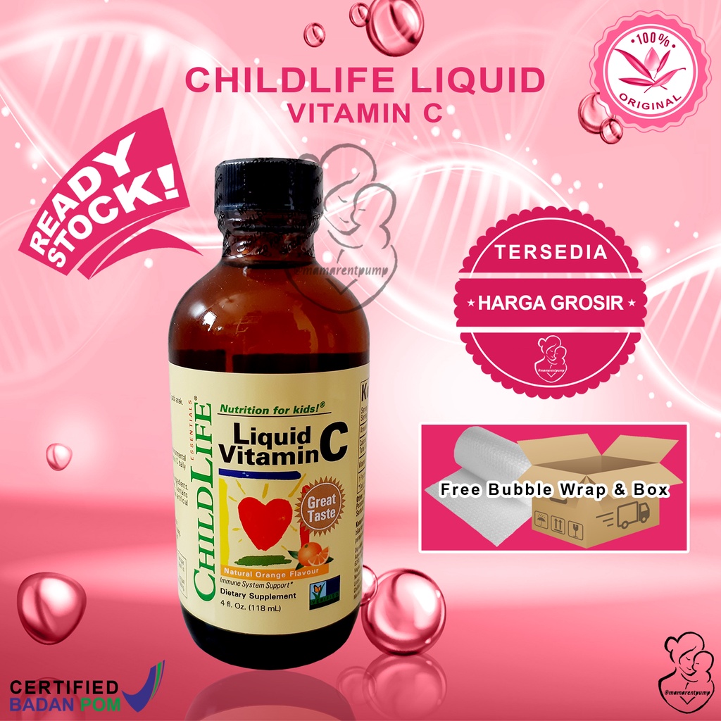 BPOM ChildLife liquid vitamin C BPOM Child Life 4oz 118,5ml 4 oz 118,5 vit c