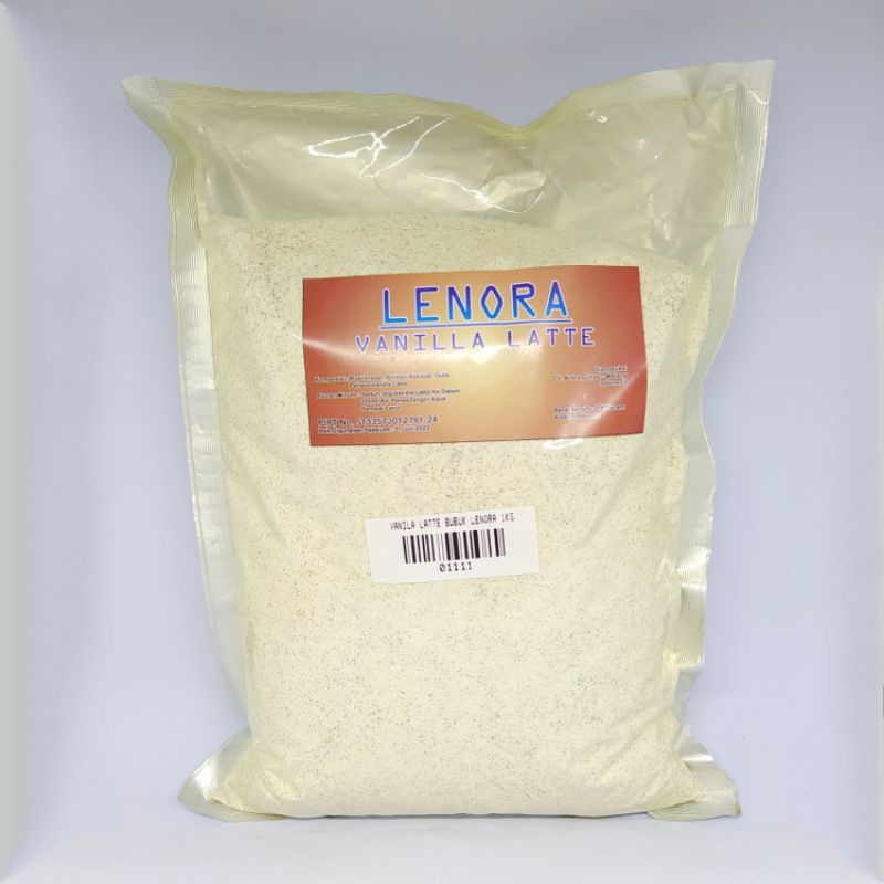 

Lenora Vanilla Latte 1kg / bubuk minuman / bubuk pop ice / bubuk milkshake vanila latte