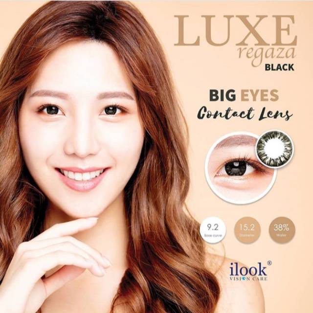 Softlens Minus Black Hitam Big Eyes cocok untuk mata kering Eyezone luxe