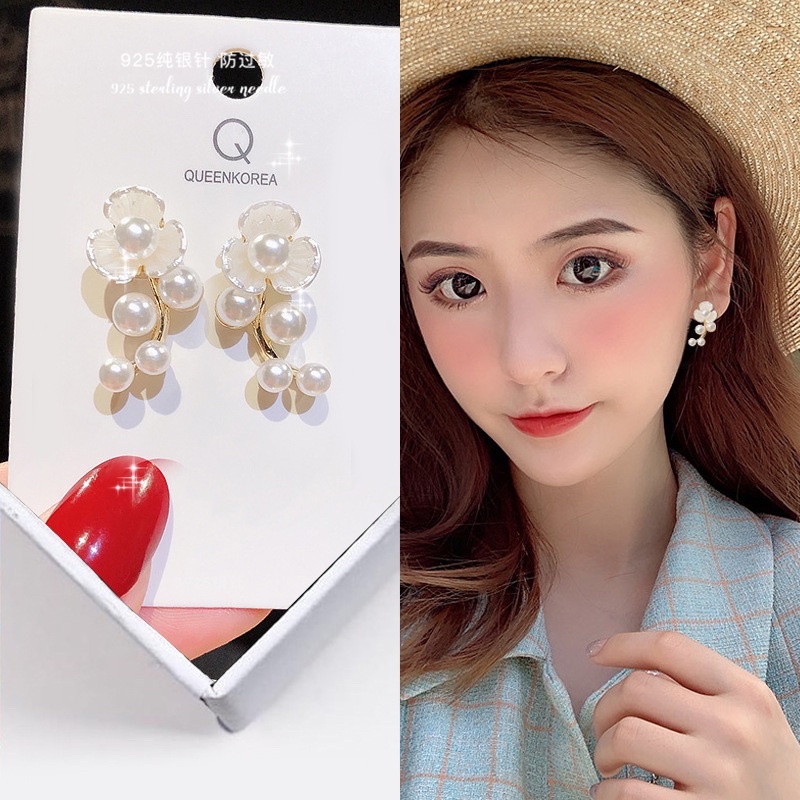 VINJOTAN - ANTING PESTA STUD IMPOR KOREA ANTI KARAT STERLING SILVER S925