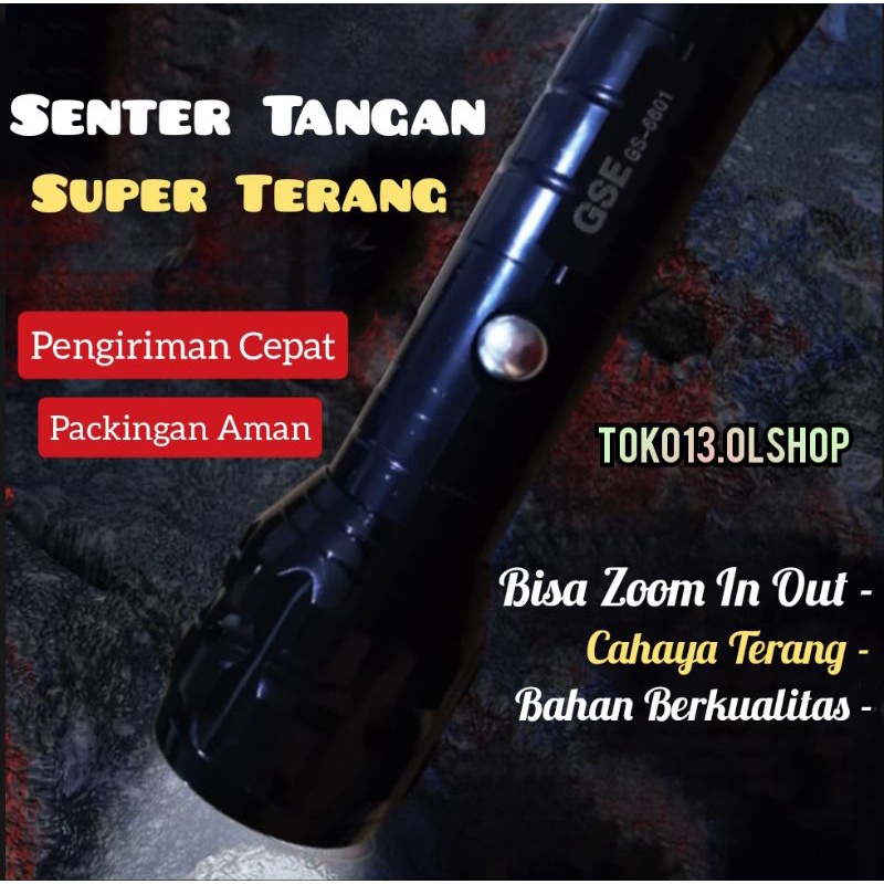 Senter Tangan Multifungsi LED⭐ Toko13 ⭐