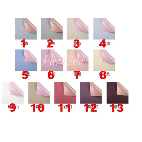 

➽ [1PAK/20PCS] OYRG kertas bunga / flower wrapping paper ✦