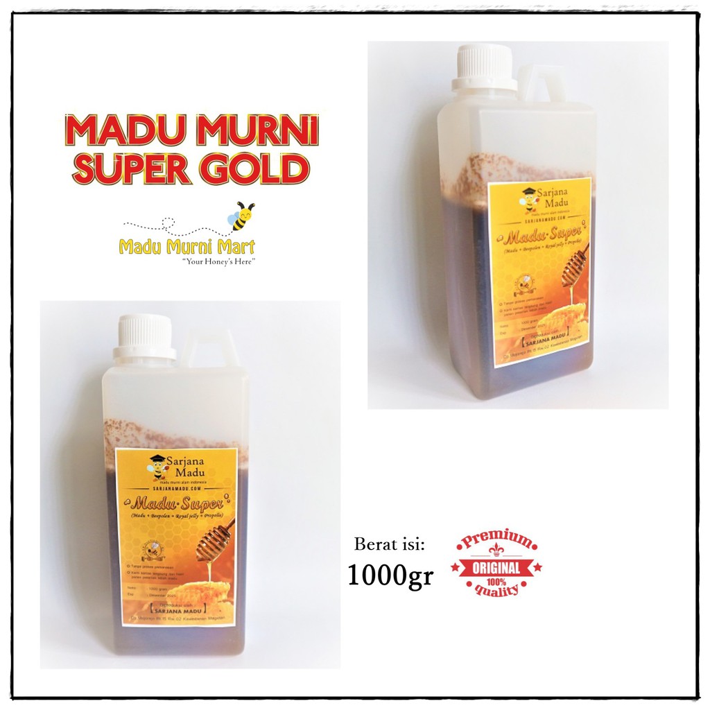 

Madu Super 100% Asli Fresh 1kg
