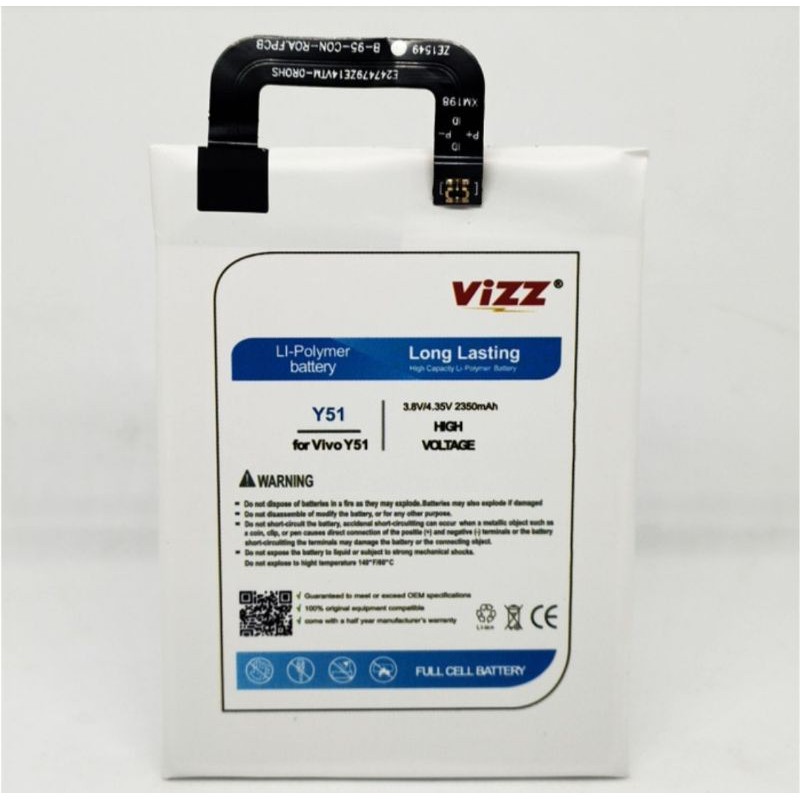 Baterai Batre Vizz Vivo Y51 / Y51A / Y51L Original Vizz