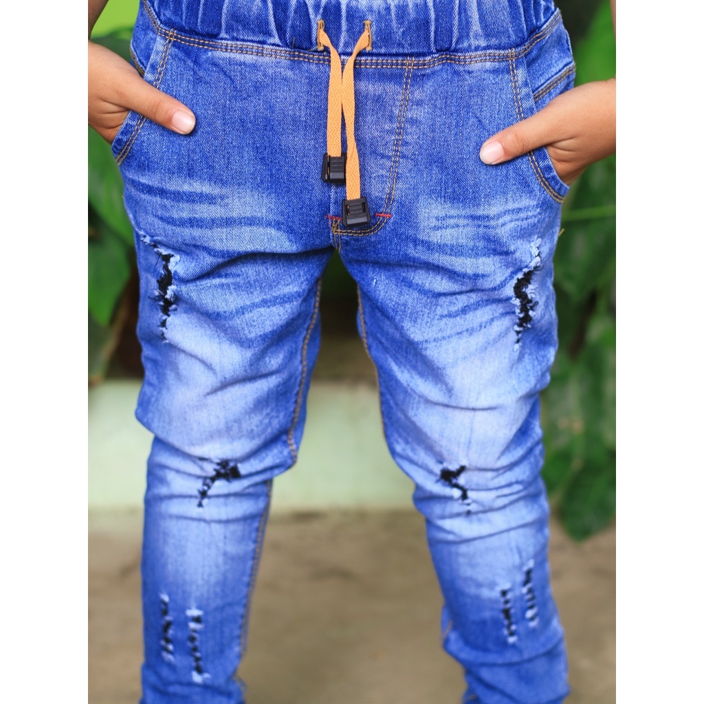 Celana Jeans Anak Panjang bahan streetch Usia 1-12 tahun