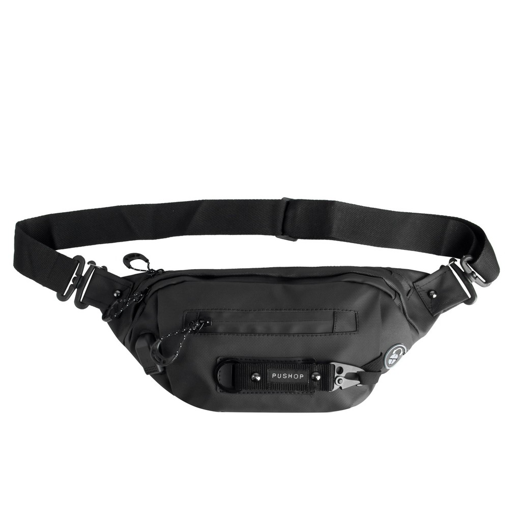 Waistbag Premium Waterproof Usb DAVIDSON Free Keychain Multifungsi PUSHOP AUTHENTIC