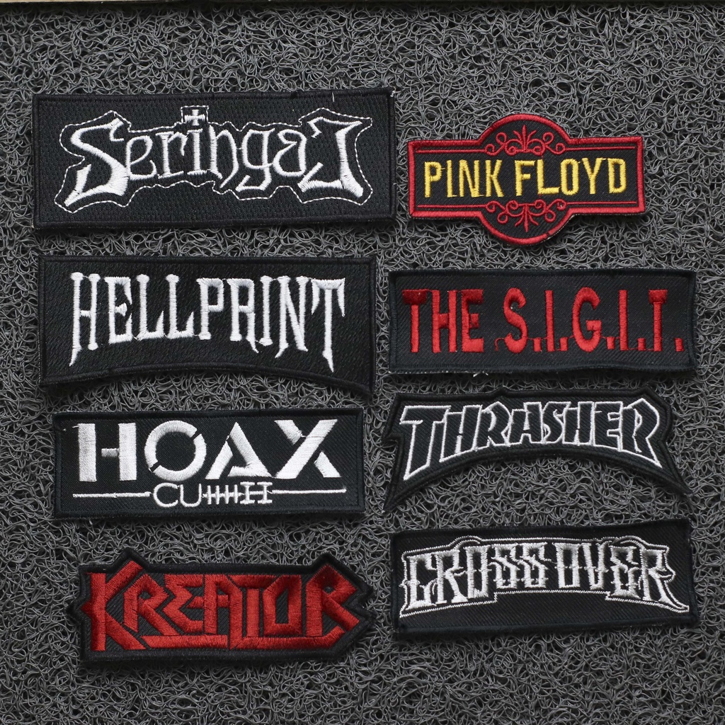 Jual Patch bordir band local patch musik patch keren emblem punk emblem