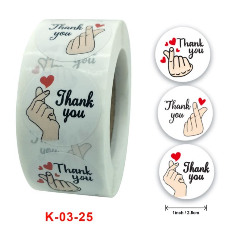 

10 pcs Stiker Terima Kasih / Thank You Sticker Untuk Parcel Goodie Bag Souvenir