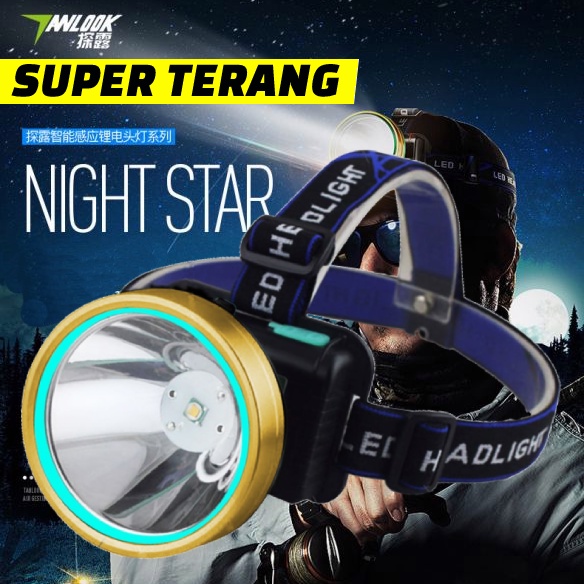 SENTER KEPALA LED 1200 METER LAMPU SENTER KEPALA LED SENTER LED SUPER TERANG KEPALA LAMPU KEPALA SUP