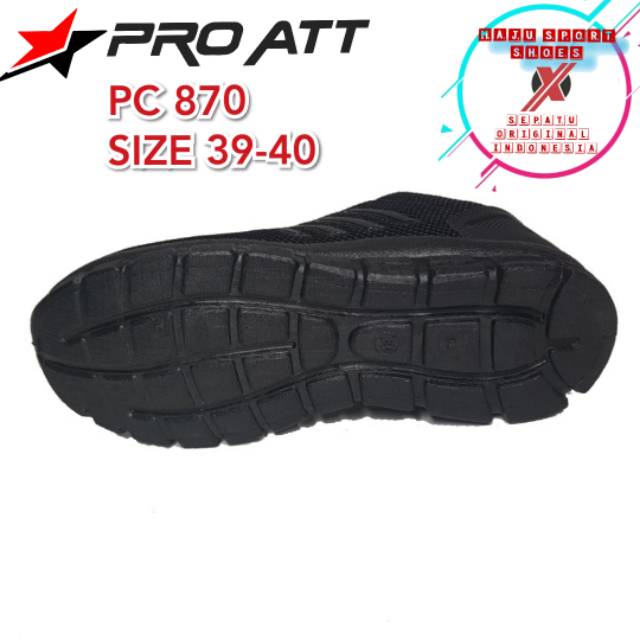SEPATU OLAHRAGA PRO ATT PC &amp; PCP 870 871 SEKOLAH SNEAKERS COWOK CEWEK / SEPATU SEKOLAH HITAM POLOS