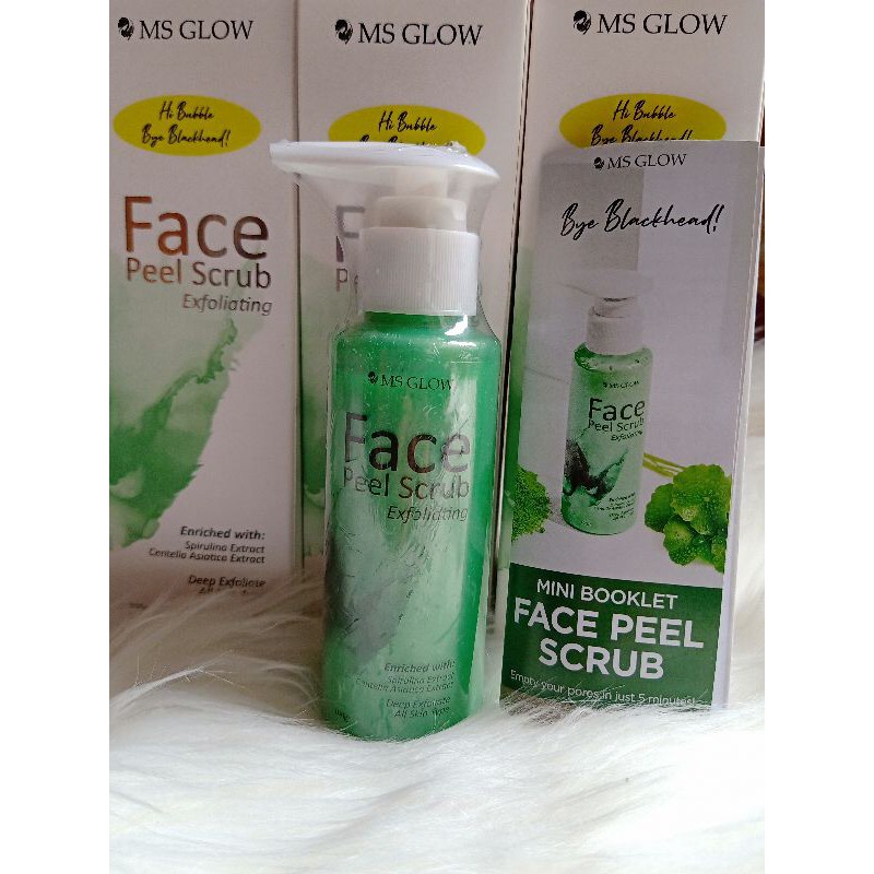 MS GLOW FACE PEEL SCRUB EXFOLIATING