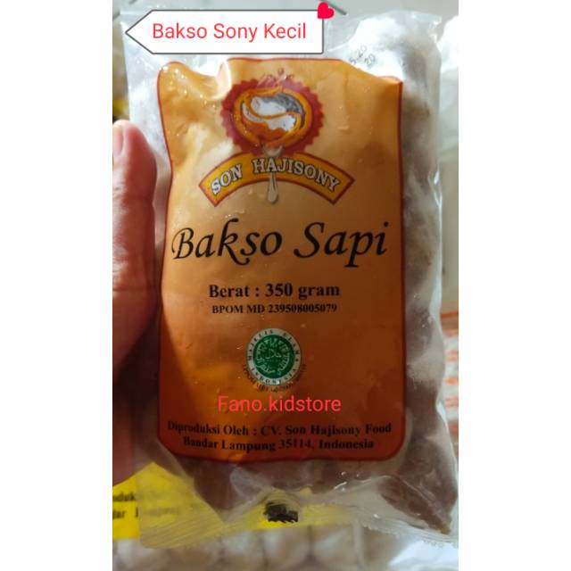 Bakso Sony Kecil Son Hajisony Asli Bandar Lampung Shopee Indonesia