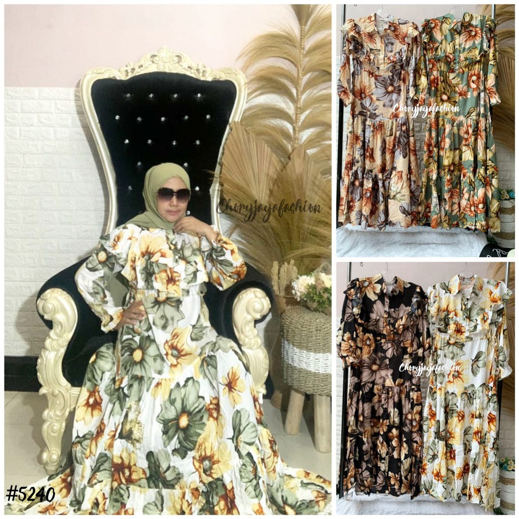 Flora dress princess import, kancing depan tali serut pinggang samping kanan kiri