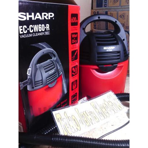 Sharp Vacum Cleaner Ec-Cw60R Utk Basah Dan Kering