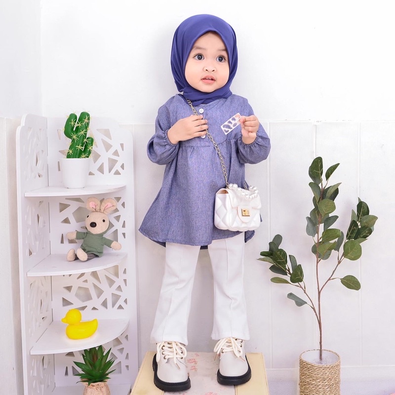 Shafiya Tunik Anak baju couple mom and kids