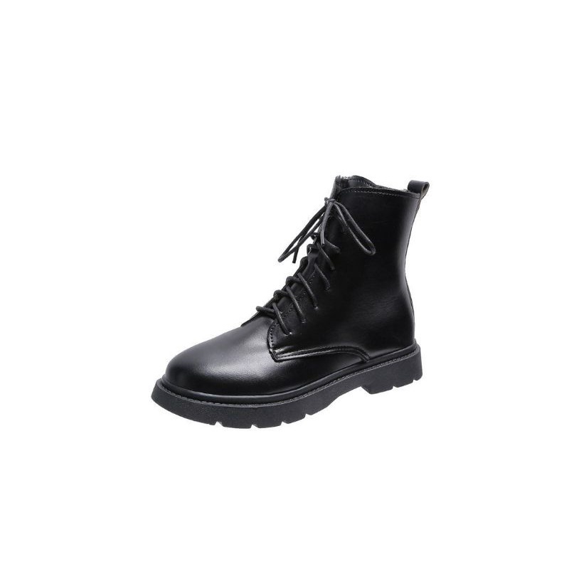 Permata Sepatu Boots Wanita Import SP2033 Women Boots Shoes Black Kulit Premium Quality