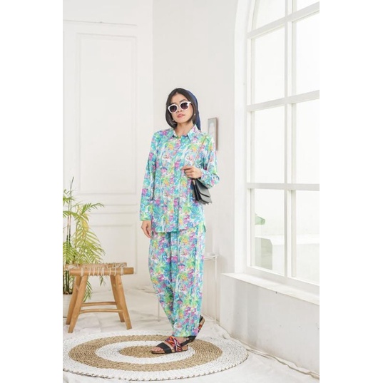 Setelan Lengan Panjang Homi set Kudamas | Piyama Dewasa