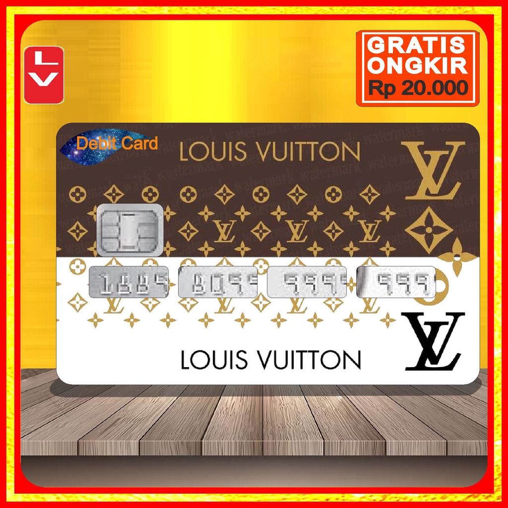 Stiker Skin Kartu Atm Card Bca Bri Louis Vuitton