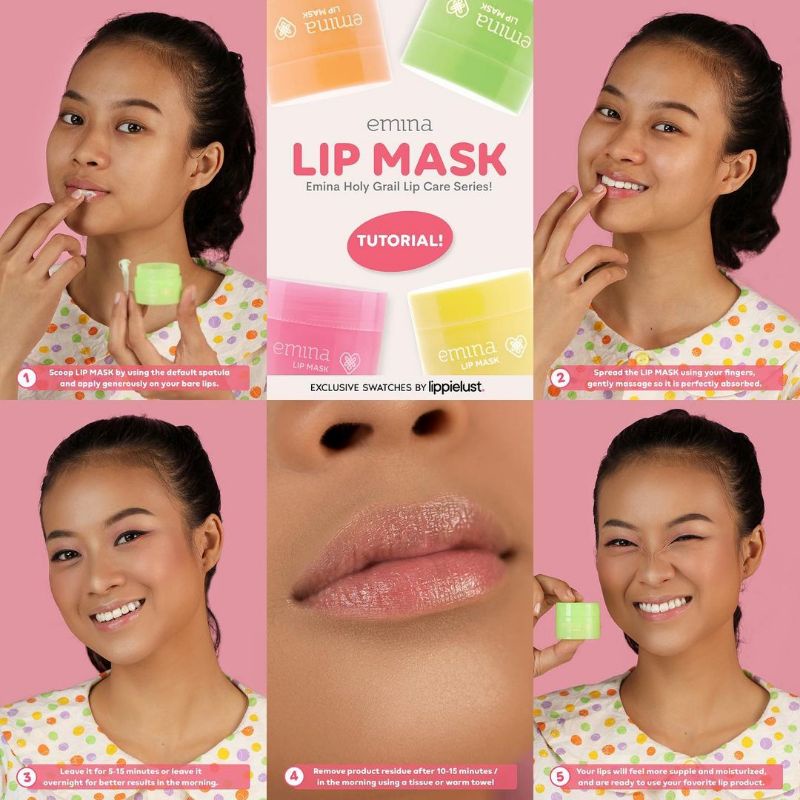 EMINA Lip Mask 9gr (Masker Bibir)