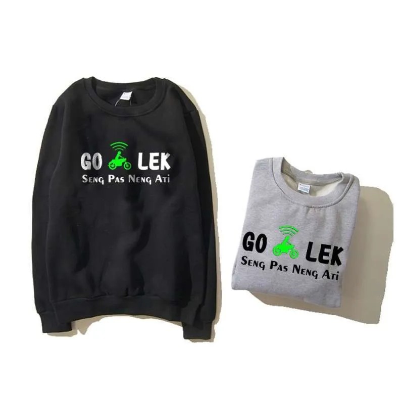 Baju O Neck Sweater Kata Lucu Sweater Pria Wanita Unisex Sweater Kece Kekinian Atasan Cowok Cewek Re