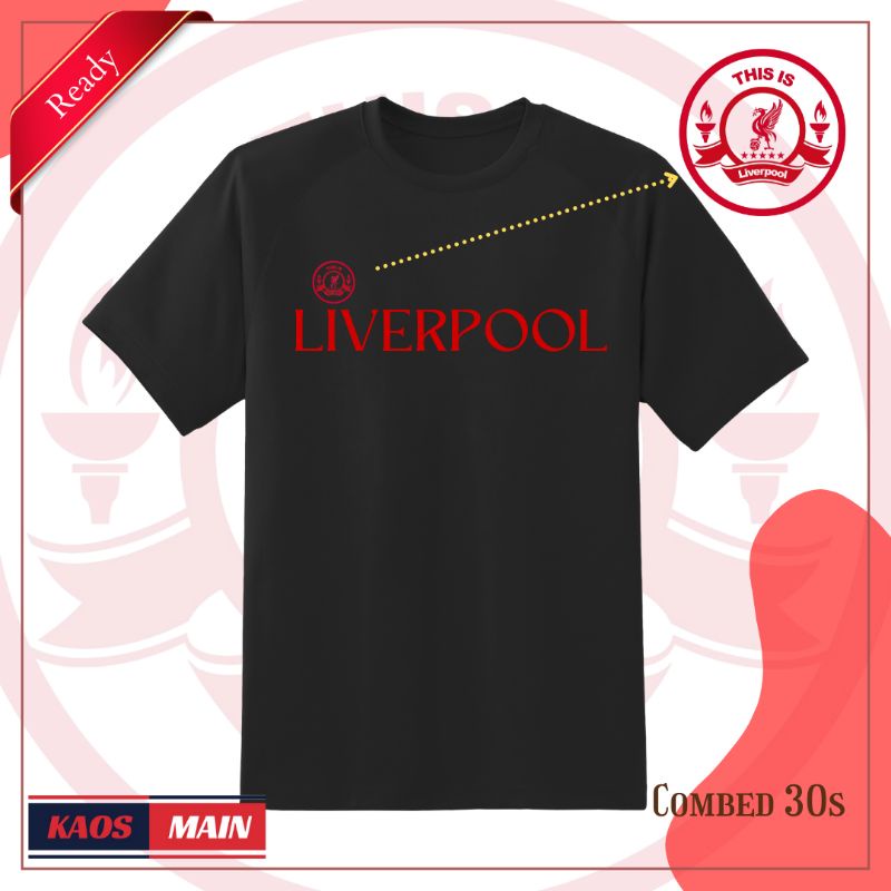 KAOS DISTRO LIVERPOOL KAOS POLOS LIGA INGGRIS KAOS PRIA DISTRO