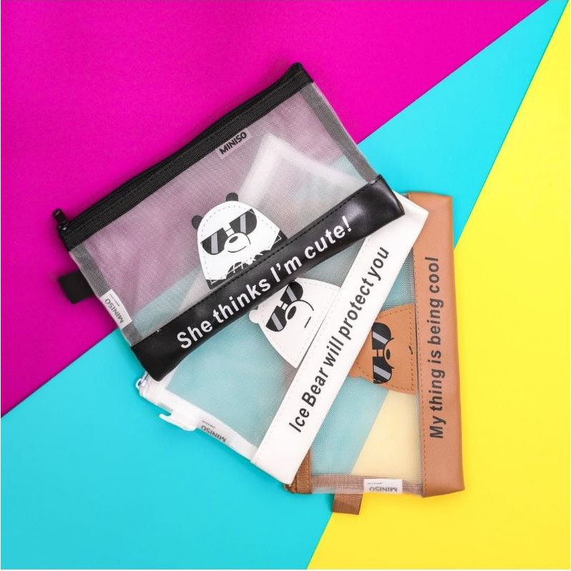 Miniso Kotak Pensil We Bare Bears