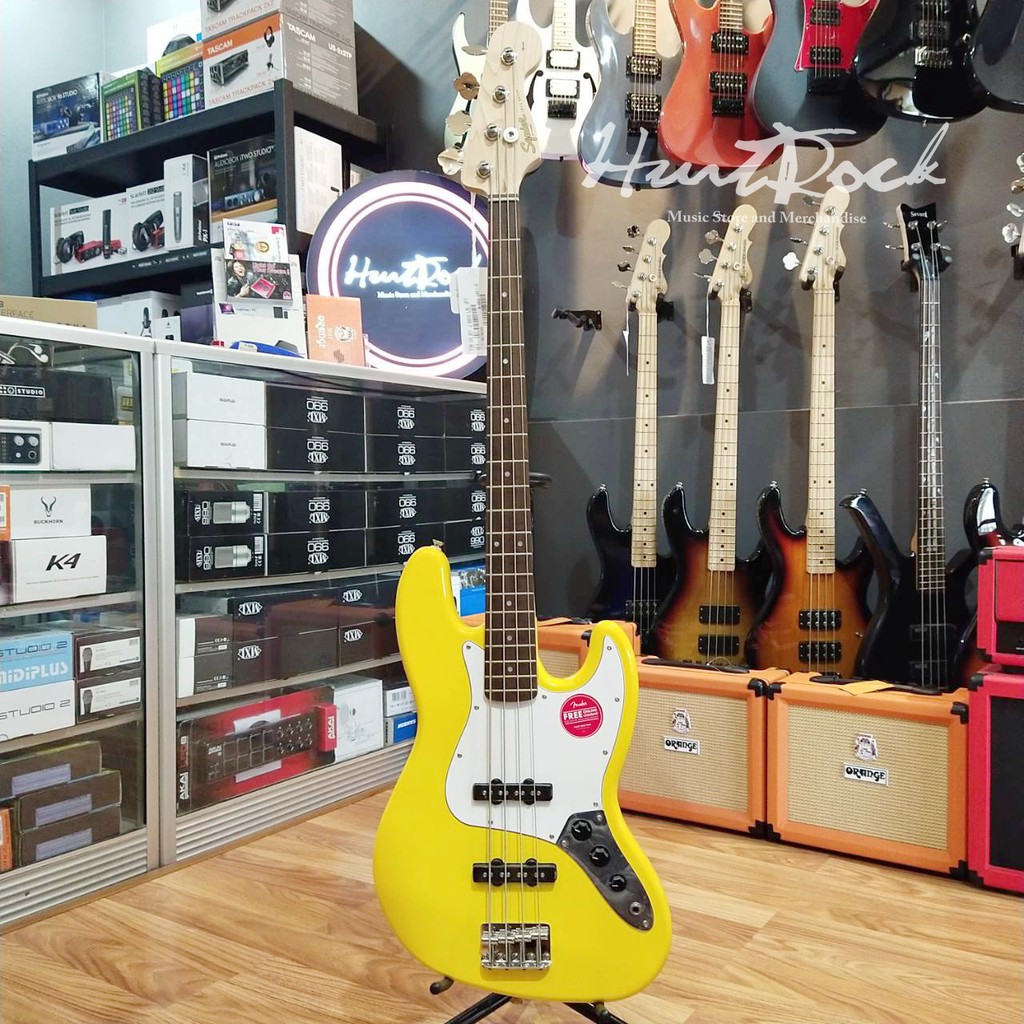 Squier Affinity Jazz Bass Grafitti Yellow
