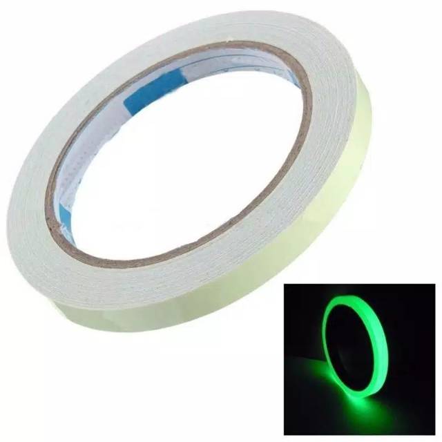 Glow In The Dark Tape Selotip Lakban Fosfor Nyala Dalam Gelap Isolasi