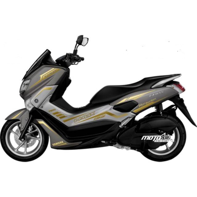 Striping Nmax old 2015 2016 2017 2018 2019 / New nmax 2020 2021 2022 2023 Abu-abu  - Warna Gold