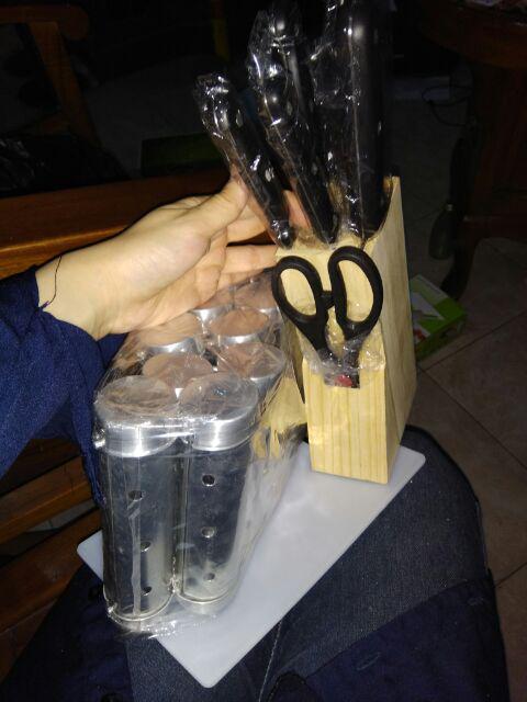 Pisau Dapur Set/ Knife Set/ Kitchen Tools (8 Pcs) -  Dinemate