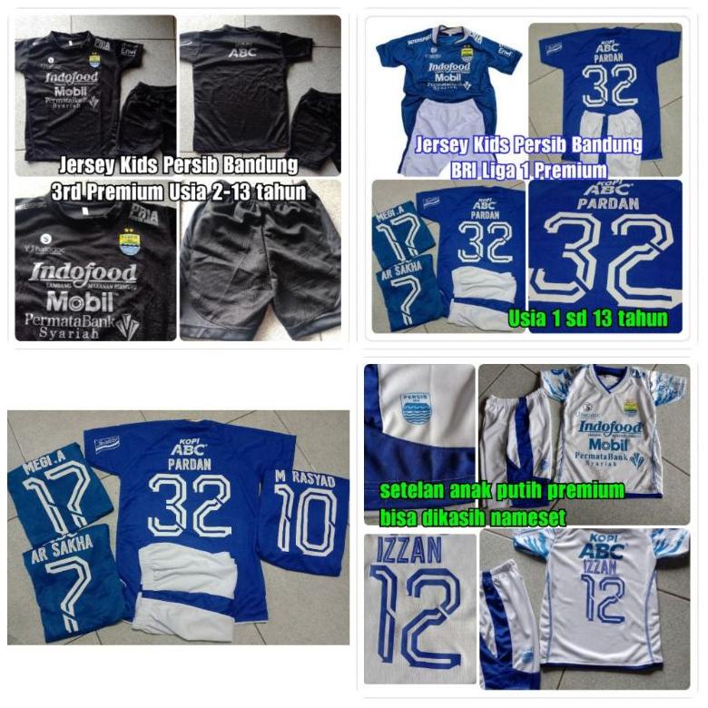 Jersey Kids Setelan Anak Premium Persib Bandung BRI Liga 1 2021