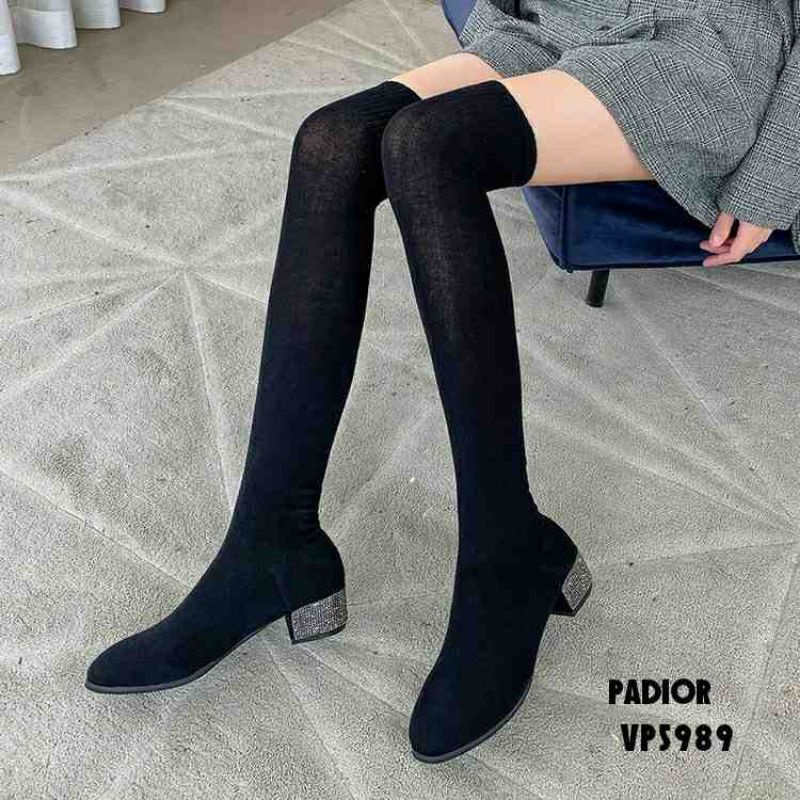 Boots winter overknee elastic PADIOR SHOES heels diamond VP5989