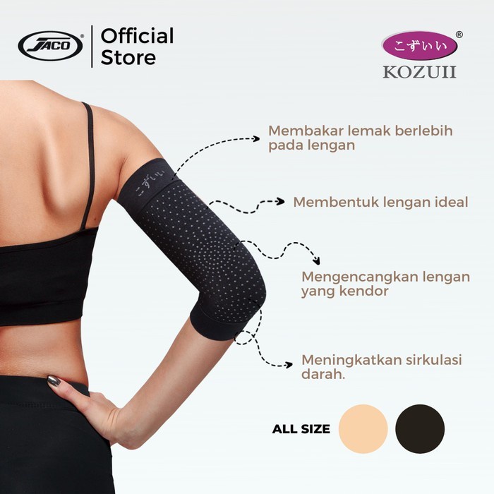 Bundle 12 Manset Lengan Arm Support + Secret Slimming Suit (Cream)