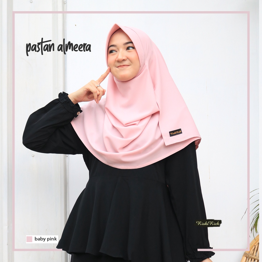 Riskirich ALMEERA Hijab Pashmina Instant Crepe