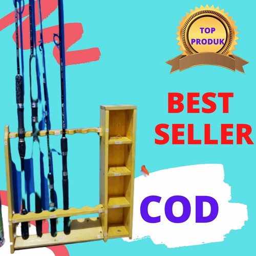 Rak Pancing / Rak joran pancing plus kotak essen