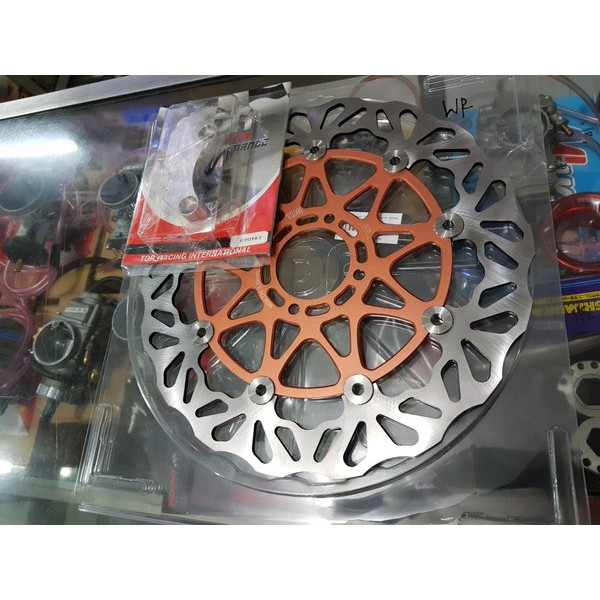 PIRINGAN TDR 300 MM ORANGE Plus BRAKET JUPITER Z - FIZR RACING ORIGINAL ORI