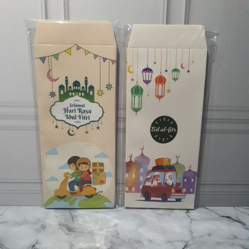 

10pcs amplop lembaran lebaran/angpao idul fitri lucu 2karakter/ampau