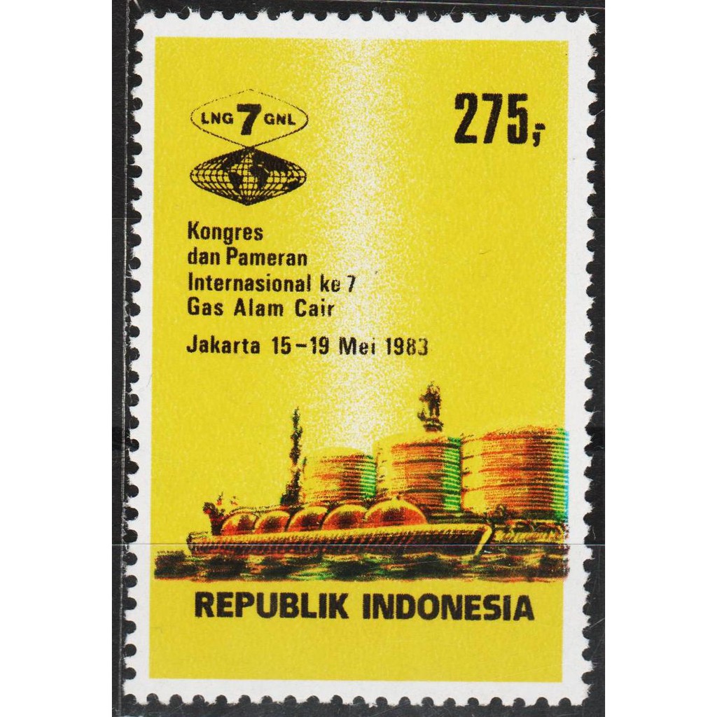 

Perangko Filateli E30 Indonesia MNH 1v 16.05.1983 7th Int. Liquified Natural Gas Conf.