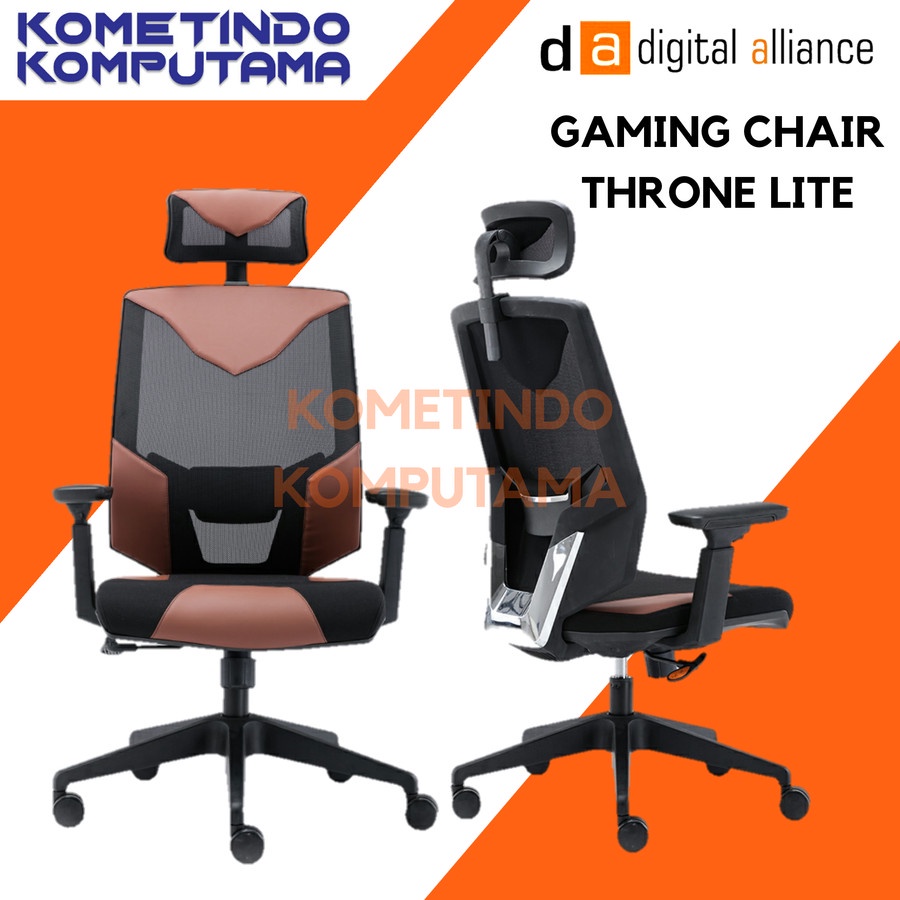 DA GAMING CHAIR THRONE LITE - Black Brown / Kursi Gaming 100% ORIGINAL KURSI GAME