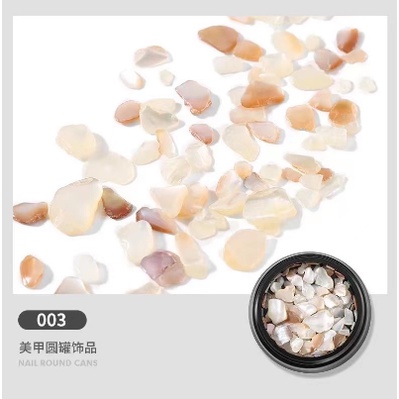 SEASHELL STONE POT HIASAN BATU ALAM KUKU GAYA JEPANG HIASAN KUKU NAIL ART STONE