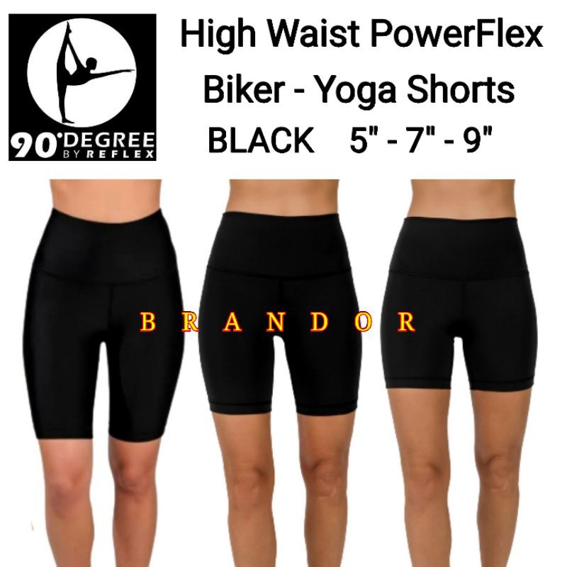 DGSHBLACK - WOMEN HIGH WAIST BIKER 3&quot; 5&quot; 7&quot; 9&quot; - YOGA PANTS By DEGREE