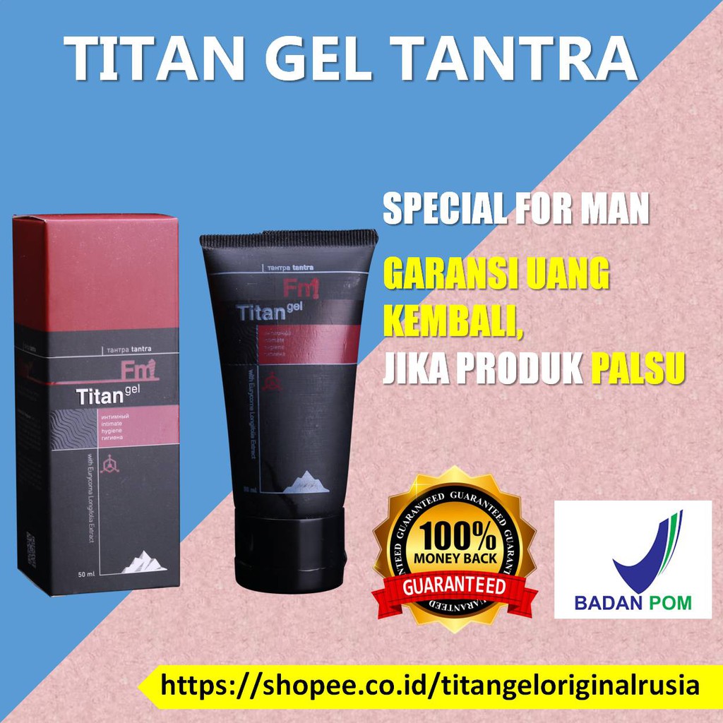 Titan Gel Titan Gel Original Pembesar Penis Pria obat kuat sex pria obat kuat pria Oles Permanen
