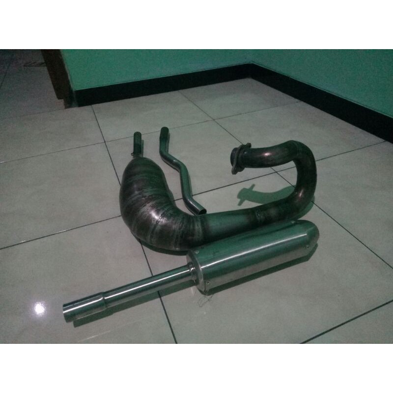 Kenalpot Racing Model Udang DT 100 Galvanis Karat Suara Super Garing Termurah 100%PNP