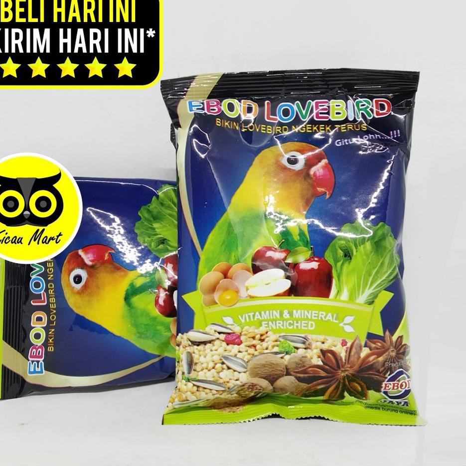 7242 Pakan Lovebird Kemasan Plastik Ebod Jaya Makanan Harian Burung Love Bird Biji Milet Millet P Shopee Indonesia