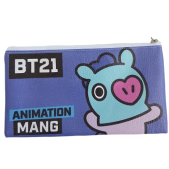 BT21 PENCIL CASE TAS KOSMETIK TEMPAT PENSIL PULPEN POUCH KPOP BANGTAN BOYS