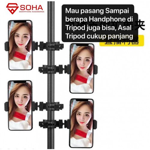 HRT-007 Universal Penjepit Plus Holder / Mount Holder Bisa di Atur 360 Derajat Buat di Trip