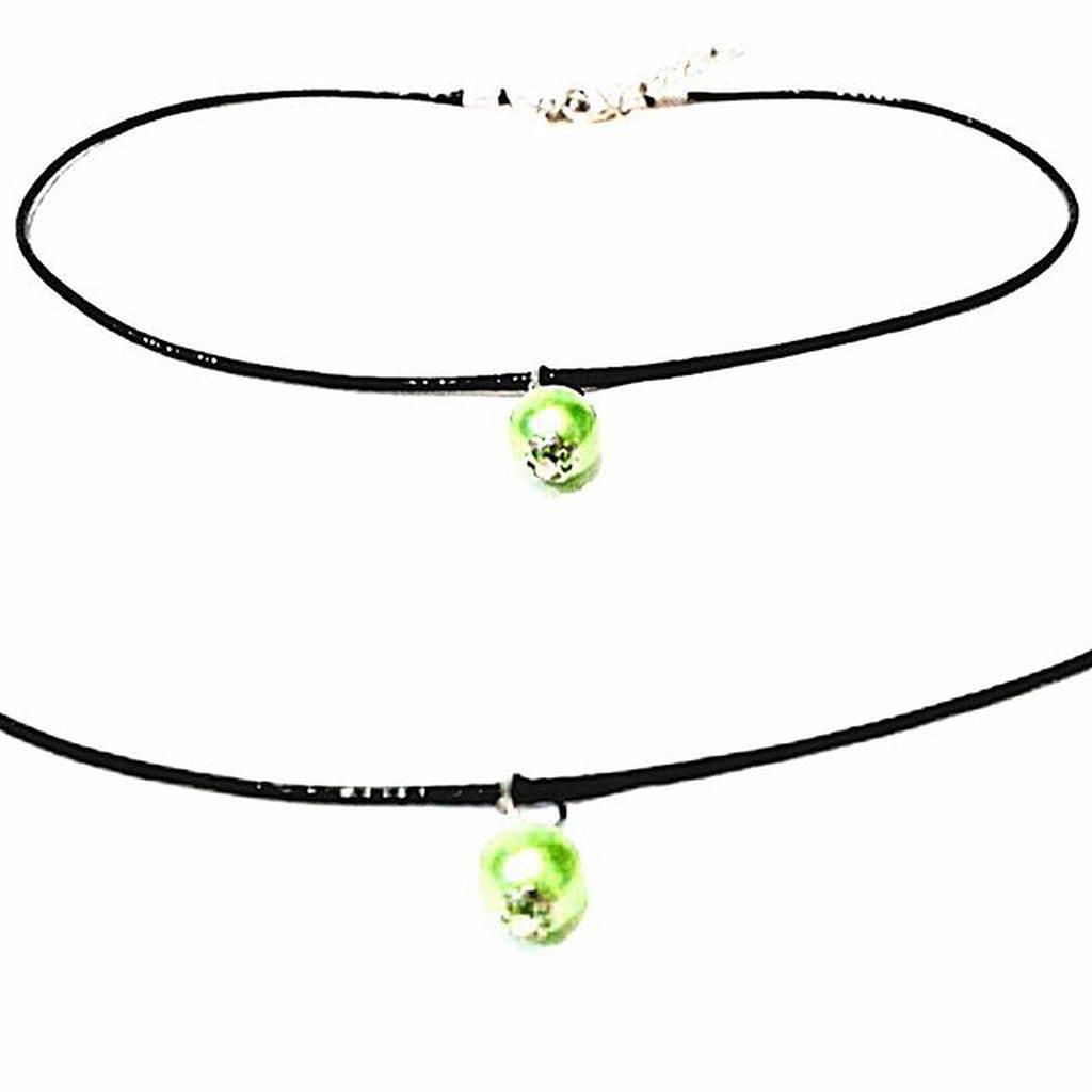 Baby Choker Necklace Light Green Pearl | Kalung Handmade