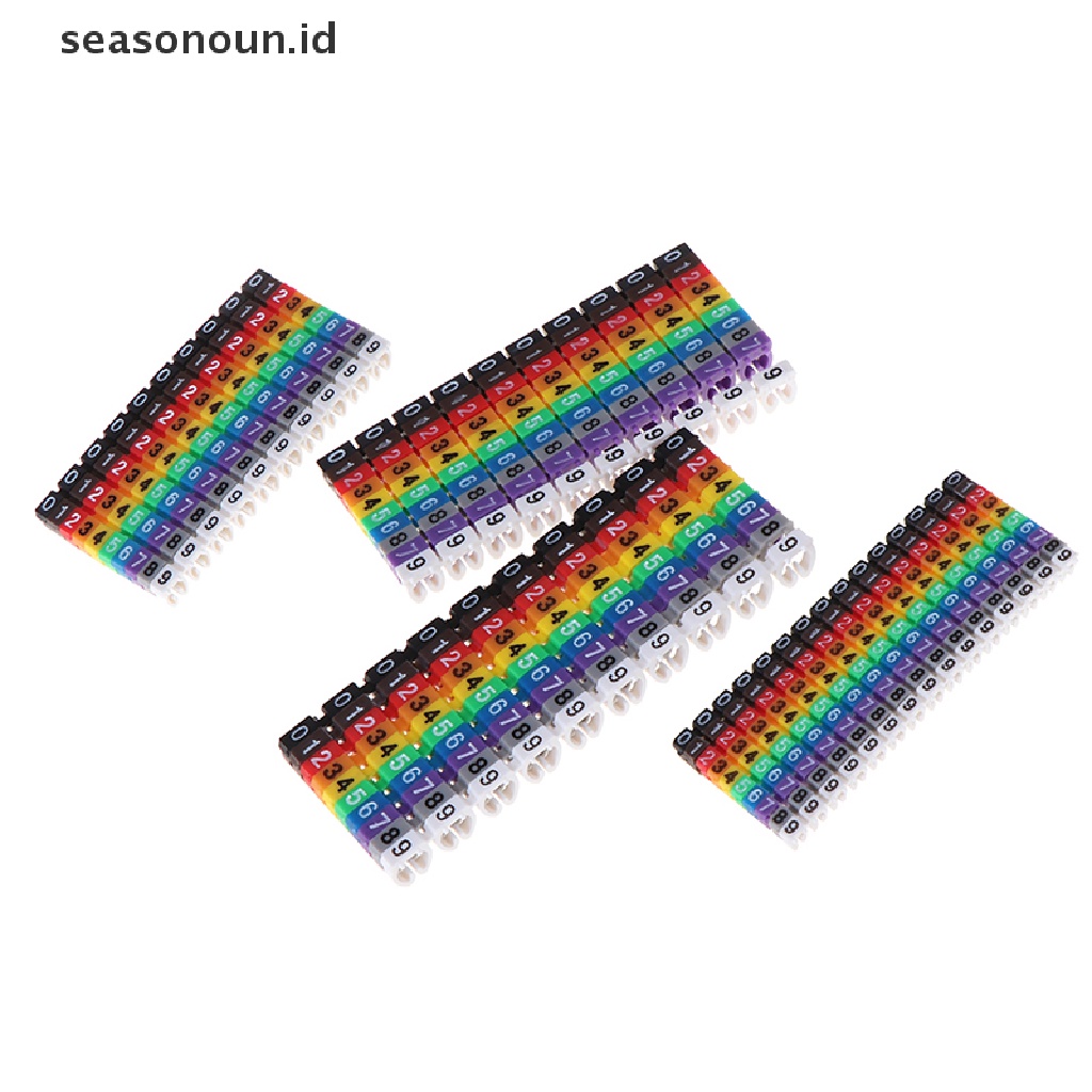 (seasonoun) Penanda Kabel Tipe C Warna-Warni Untuk 1.5 / 2.5 / 4 / 6mm2